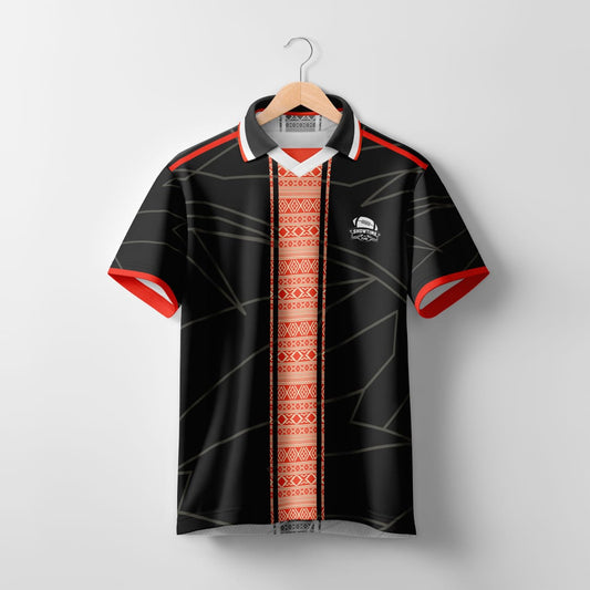 Showtime Flag Black Polo Top